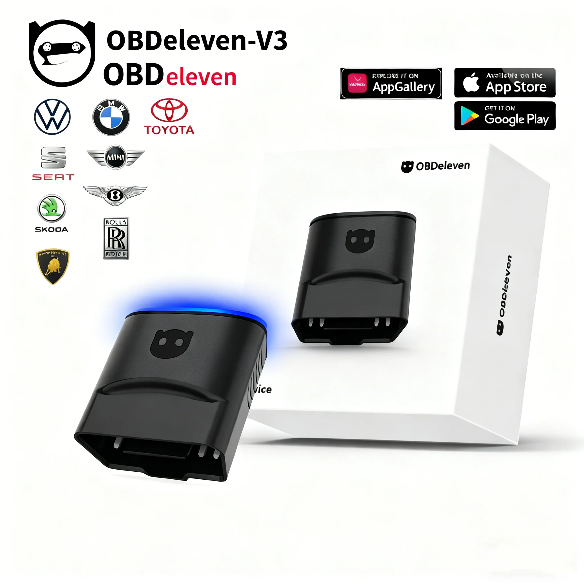 

Диагностический Сканер OBDeleven 3 OBD11 V3 Для 3 Устройств - Быстрое Сканирование И Удаление Ошибок Для VW/Audi/Ford С Подде...