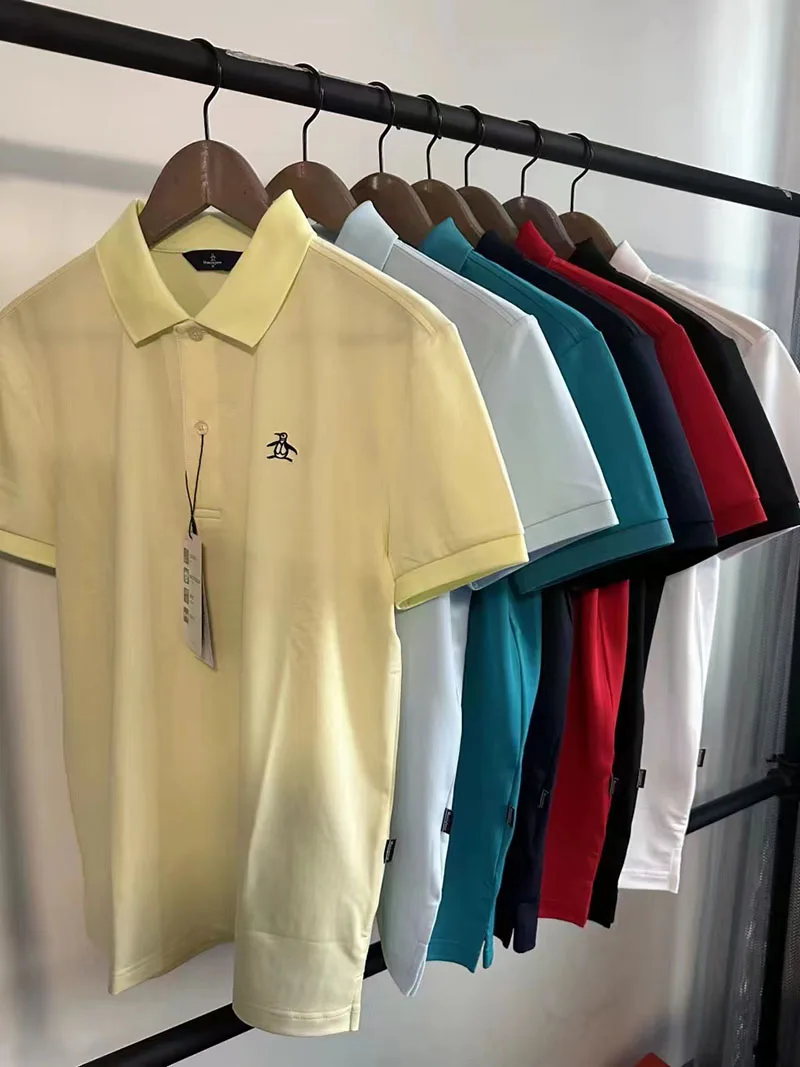 

Новая летняя мужская рубашка Golf 2023 с коротким рукавом и горловиной, Повседневная универсальная рубашка 3019