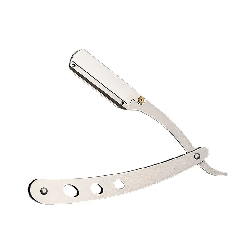 

Men Straight Barber Edge Razors Blades Hair Shaving Tools Safety Professional Stainless Steel Folding Knife Hair Removal Kit