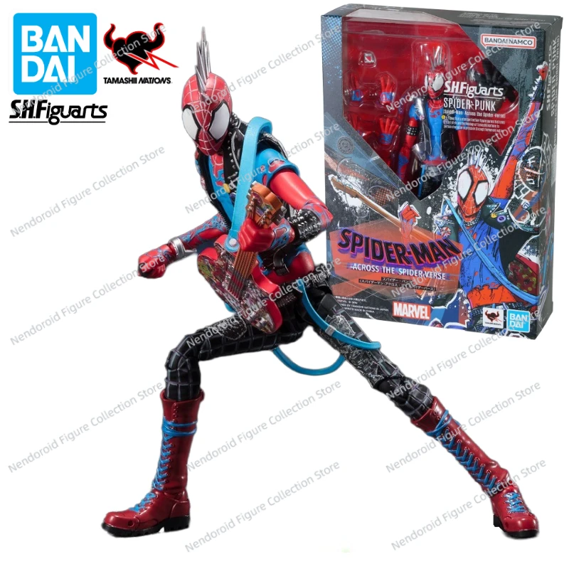 В наличии Bandai S.H. Фигуртс SHF Человек-паук: Across The Spider-Verse Punk Spider аниме экшн-фигурка