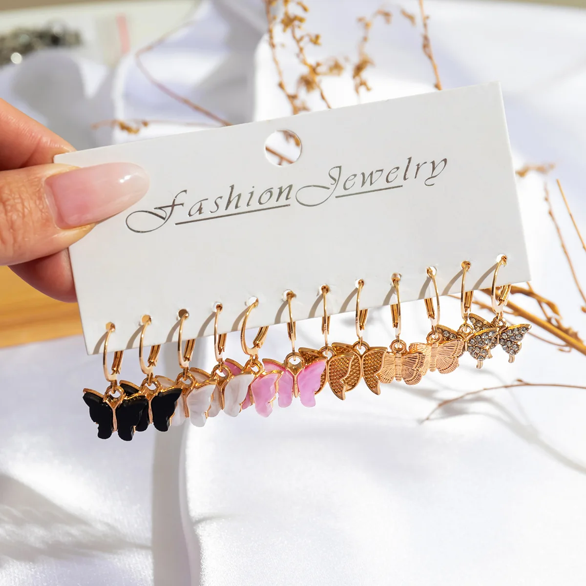 

Женские позолоченные серьги-кольца, из нержавеющей стали