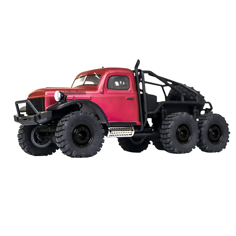 

FMS 1/18 6X6 Six-wheel Drive ATLAS Bullfighter Simulation Retro Truck Remote Control Climbing Car with LED Lights RTR