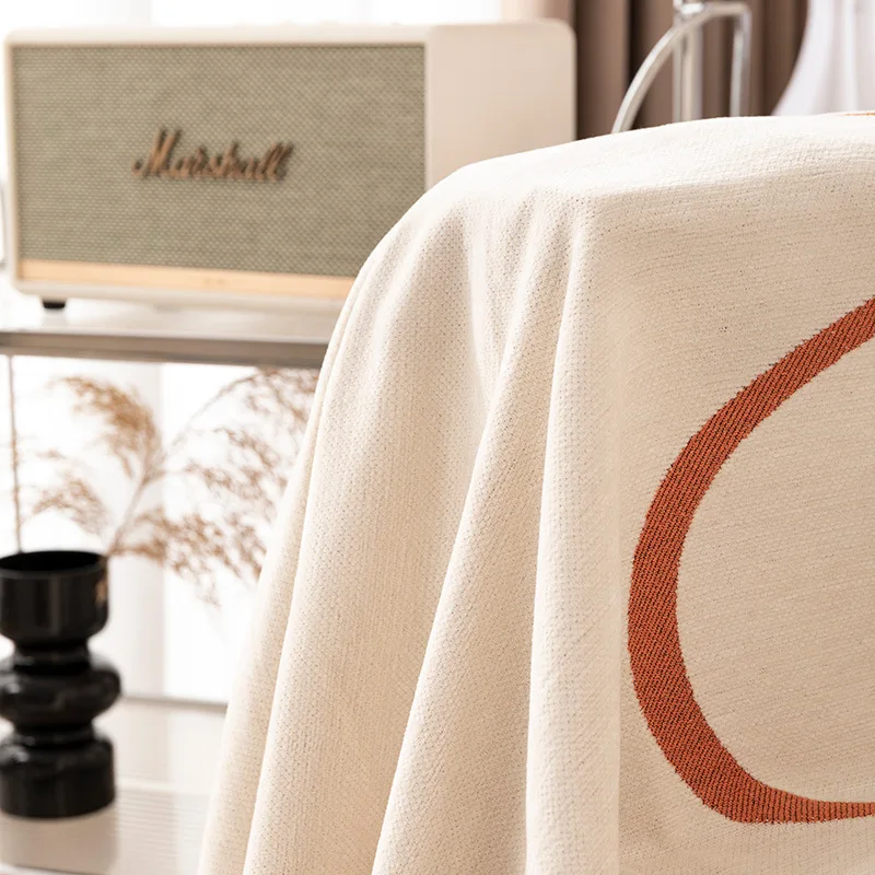 Одеяло для дивана в богемном стиле с кисточкой из синельной ткани чехлы защитой