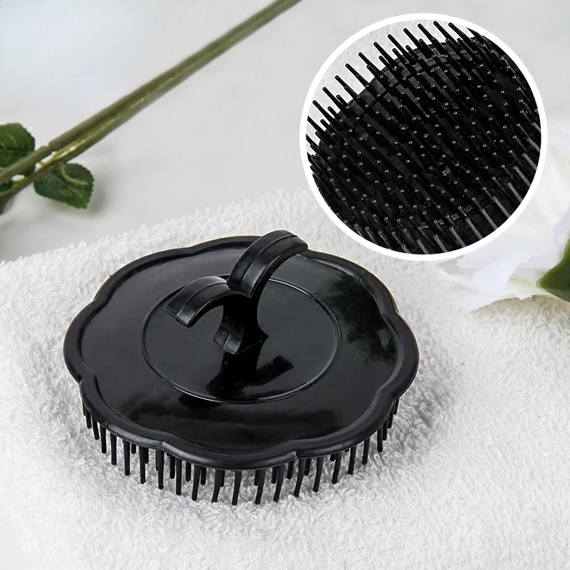 Head Massage Brush Soft glue Shampoo brush Bathroom Products Plastic Sanitary comb Washing Hair Scalp Shower Body