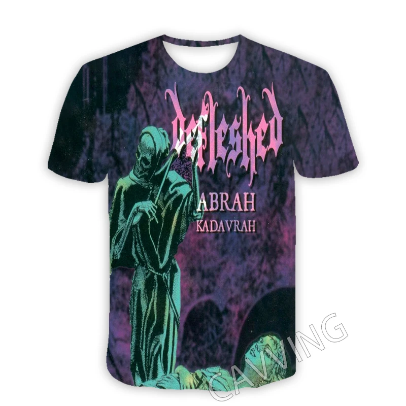 

New Fashion Women/Men's 3D Print DEFLESHED Rock Casual T-shirts Hip Hop Tshirts Harajuku Styles Tops Clothing