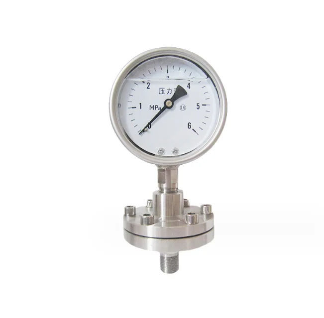 Мембранный манометр DN25 DN50 нержавеющая сталь