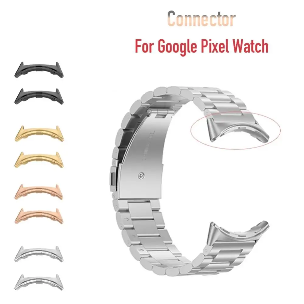 

1/2 Pair Metal Connector For Google Pixel Watch Band Strap Nylon Watchband Adapter 20mm Stainless Steel Pixel Watch Accessories