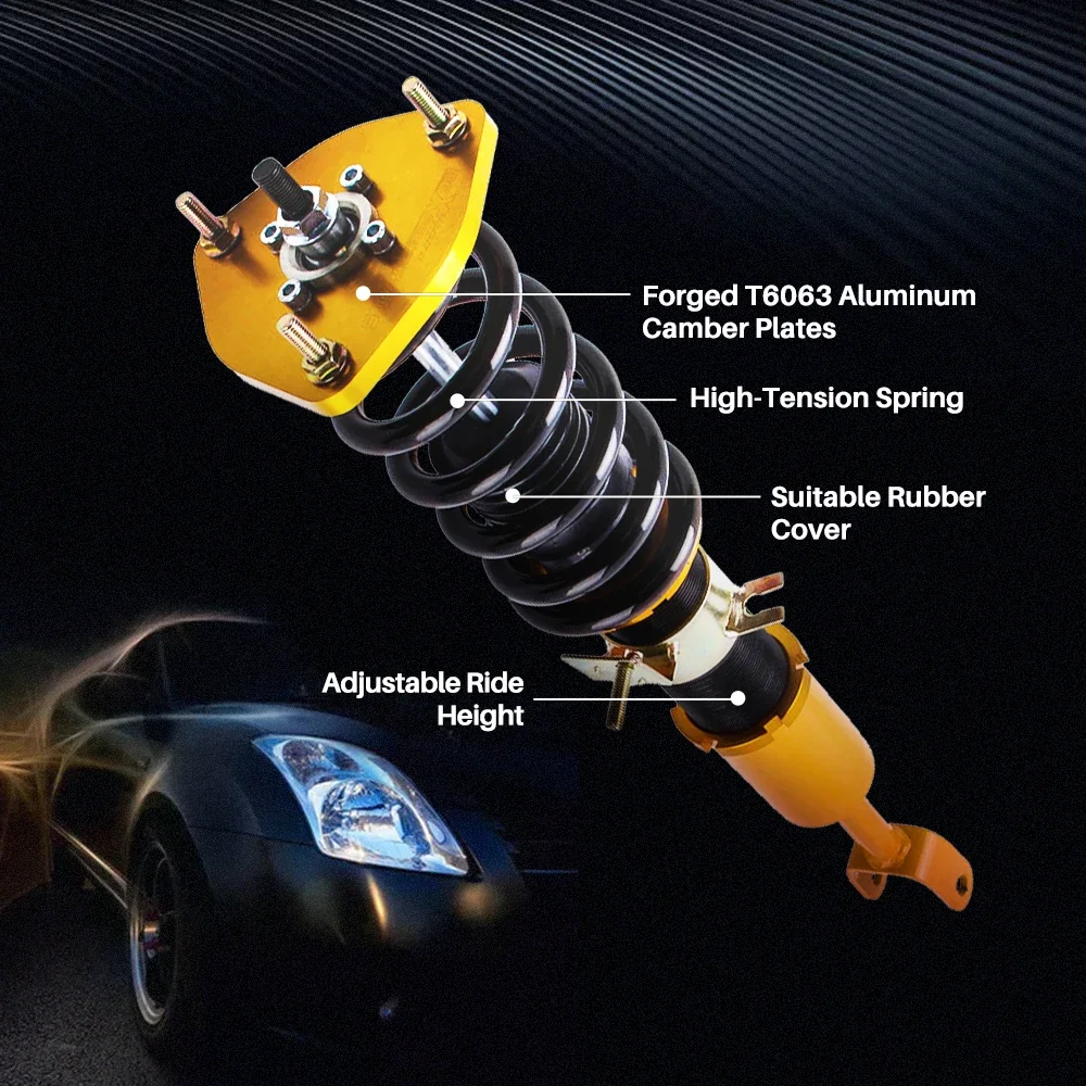 Чехлы для Nissan Fairlady Coupe Roadster 350Z Z33 GT-S Infiniti G35 02–08 амортизатор регулируемая высота