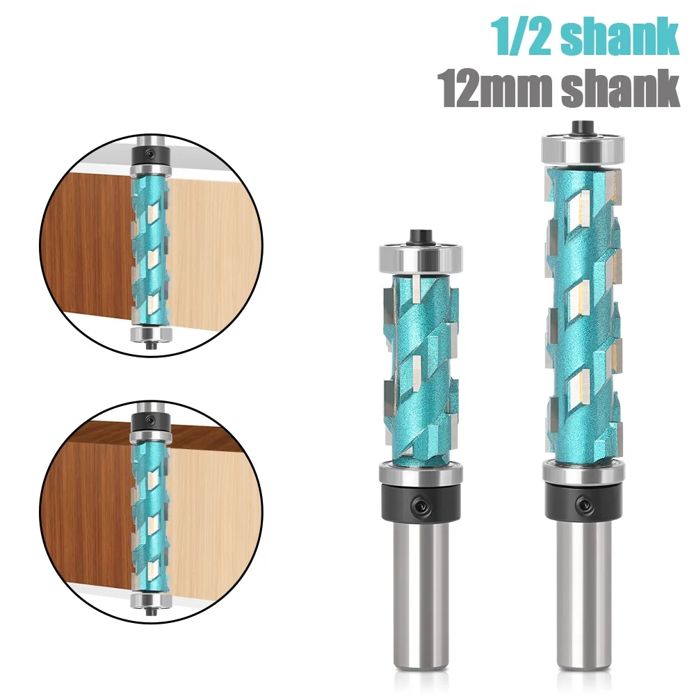 12mm 1/2" shank Flush Trim Solid Carbide Spiral top bearing 
