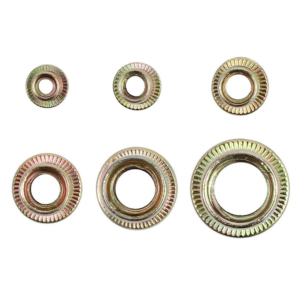 

150pcs/set -M10 Threaded Assortment Accessories Rivnut Nutsert Durable Knurled Various Cap Insert Carbon Steel Fastening