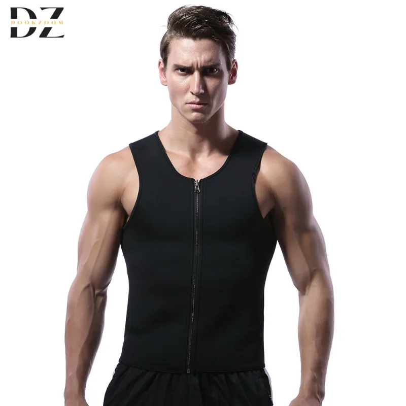 Мужская Неопреновая Корректирующая Одежда Тренажер Для Талии Жилет Фитнеса И