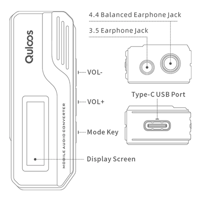 QULOOS QLS MC01 MC01se портативный декодер усилитель для наушников HiFi USB ЦАП/усилитель