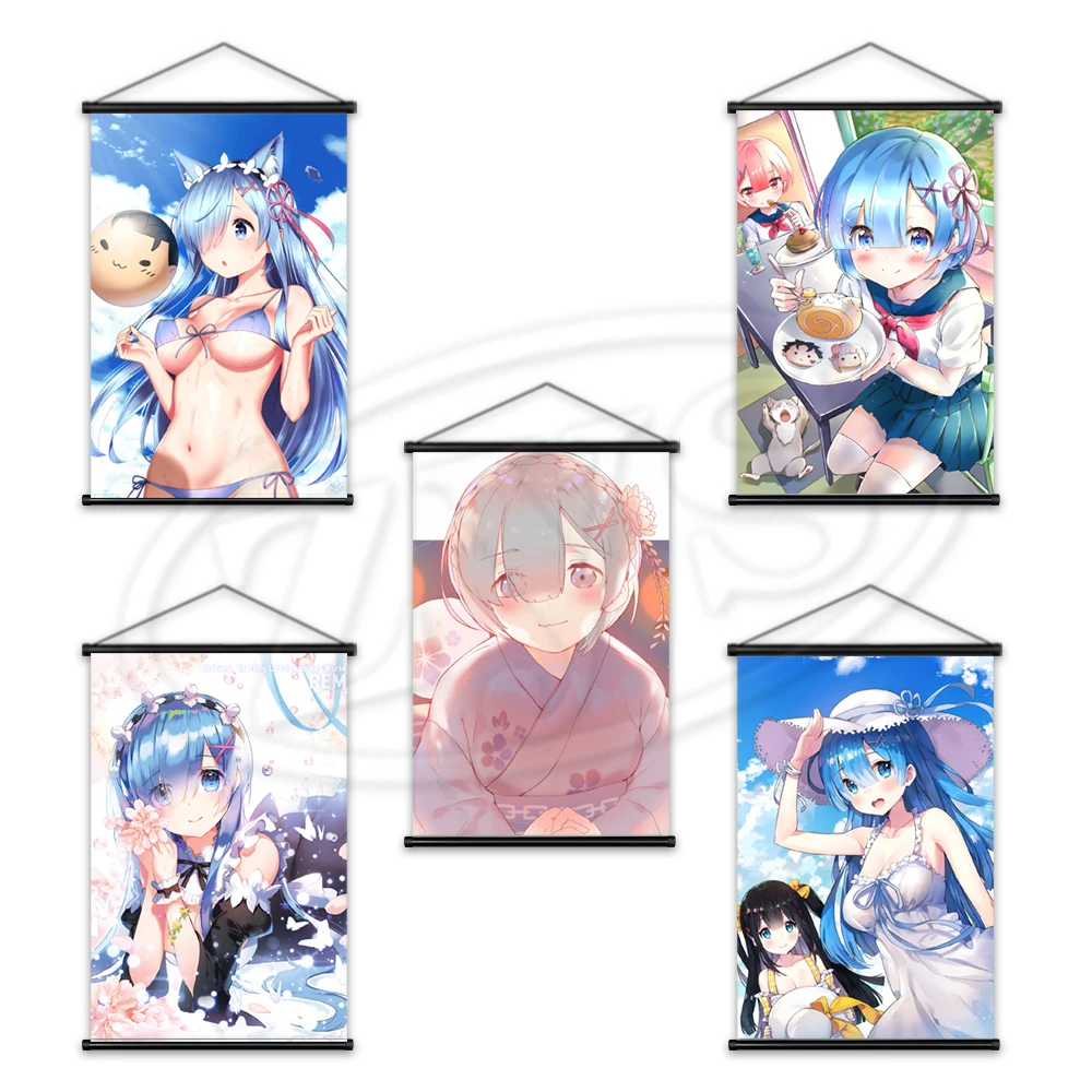 

Настенная Картина на холсте модульные картины Re:Zero картины постер Кара хаджимеру Эмилия подвесные свитки украшение для дома для гостиной