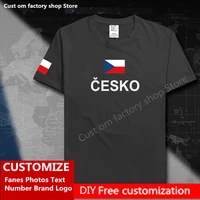 czech republic czechia tshirt custom jersey fans diy name number brand logo high street fashion hip hop loose casual t shirt