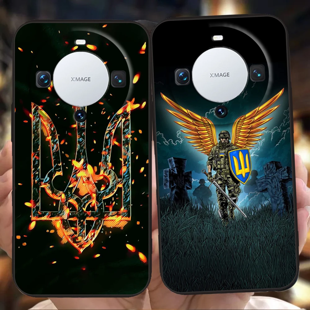 U-украинский флаг чехол для телефона Huawei Mate 60 Pro P50 P40 P30 P20 P10 P Smart Y6 Y7 Y9 Plus