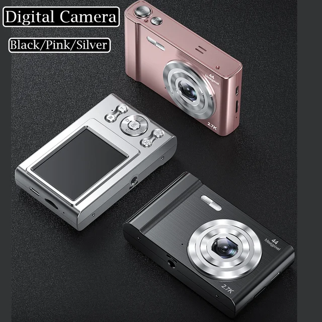 Portable Digital Camera 2.4 Inch IPS Screen 16X Zoom Face Detection Camera 48MP for Kids Beginning Photographer with Carry Bag 1