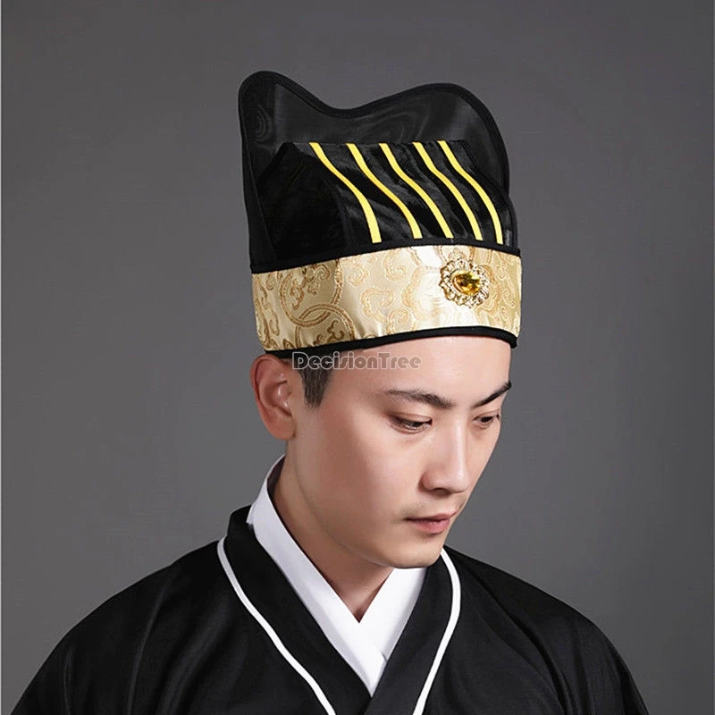 2024 парчовая сетчатая дышащая винтажная шляпа ханьфу с вырезами Китайская