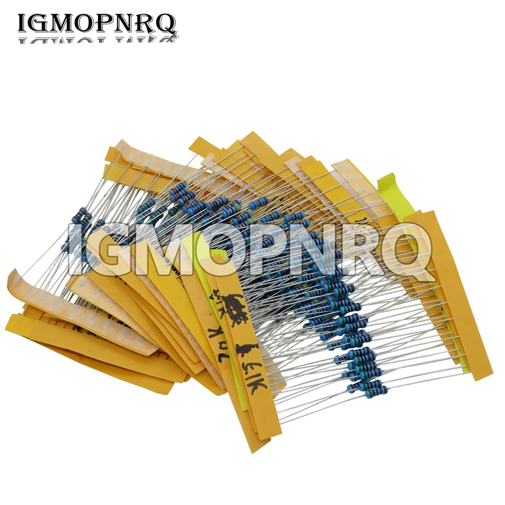 Набор темно-синих металлопленочных резисторов 1/4 Вт 10 Ом 1 м 400 сопротивления к/10