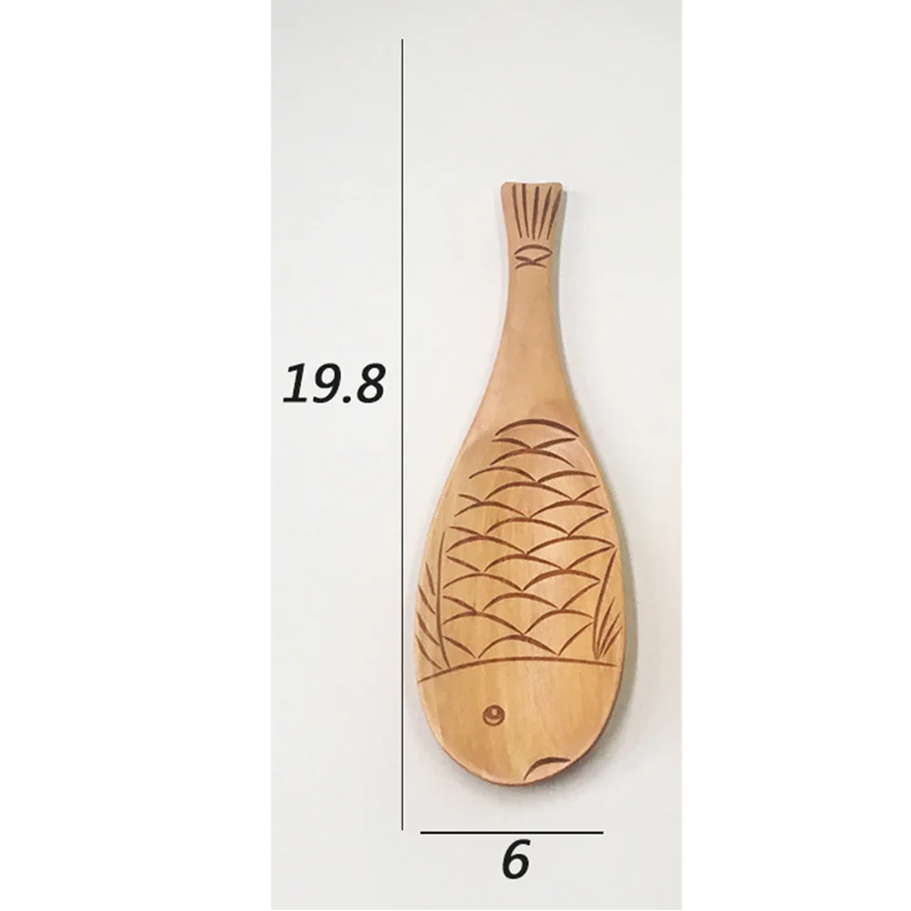 Антипригарная лопаточка для риса ложка супа рамэн ковш из натурального дерева