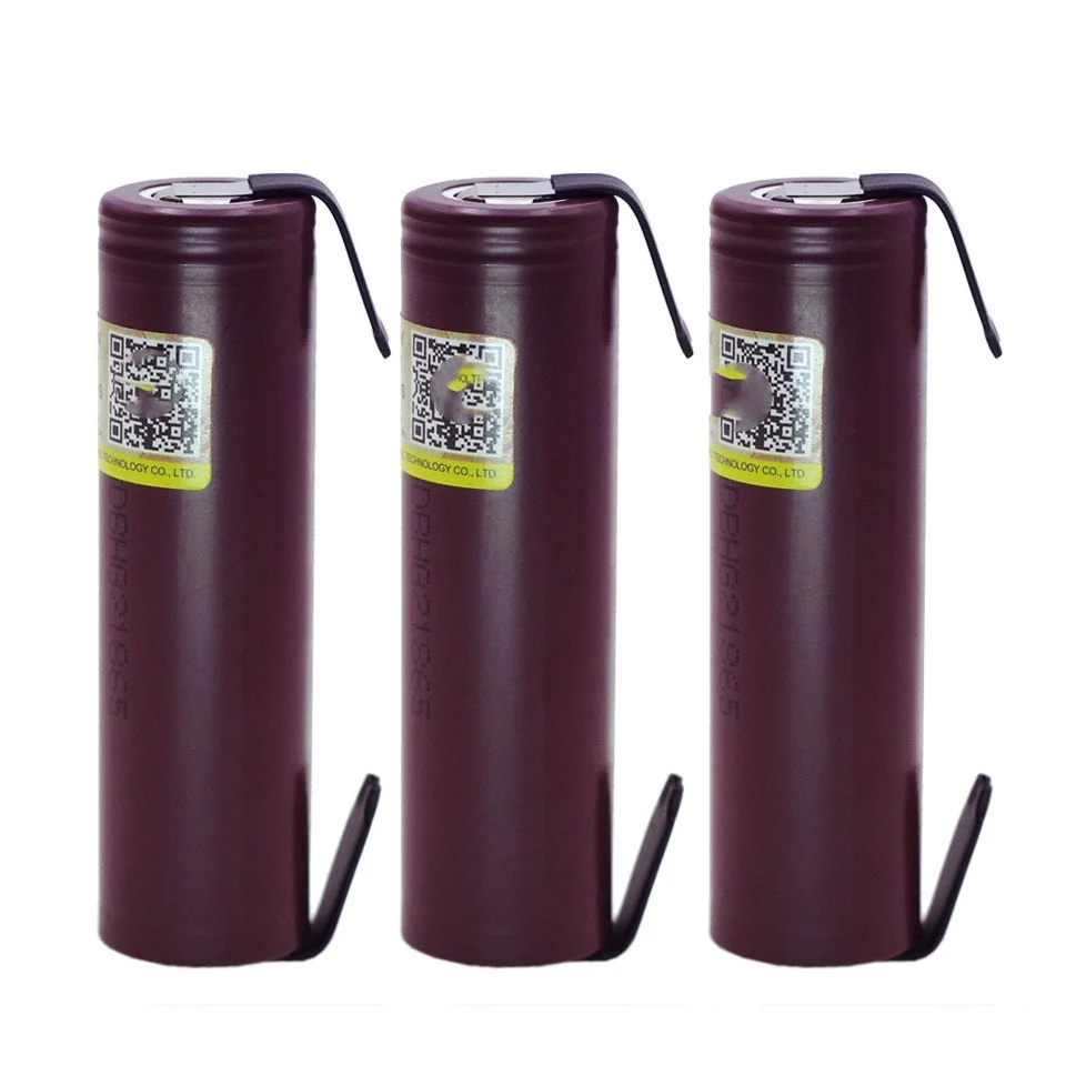 

6pcs 100% New HG2 18650 3000mAh Rechargeable battery 18650HG2 3.6V discharge 20A Power batteries + DIY Nickel