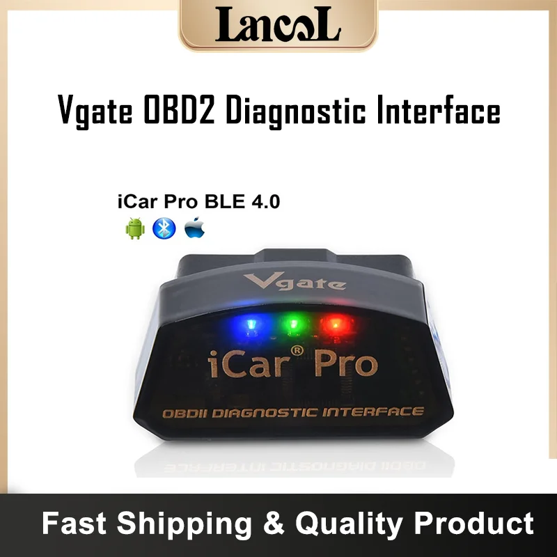 

Vgate iCar Pro Bluetooth 4.0 OBD 2 Scaner ELM327 V2.2 Car Diagnostic Scanner Adapter OBDII Auto Code Reader for Android/IOS
