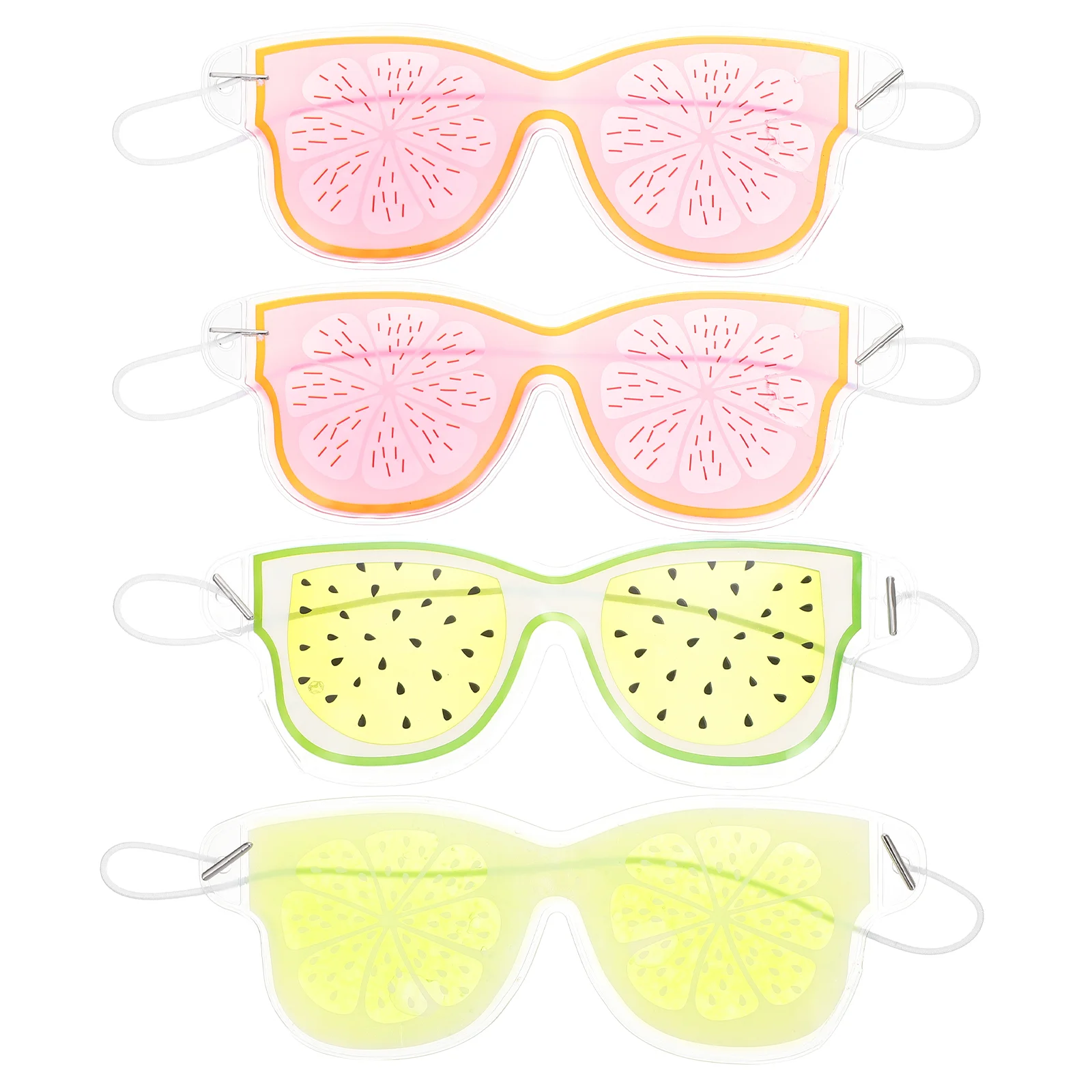

4 Pcs Pvc Gel Eye Mask Portable Shades Wear-resistant Pads Kids Eyes Accessory Household Masks Decorative Child Heat