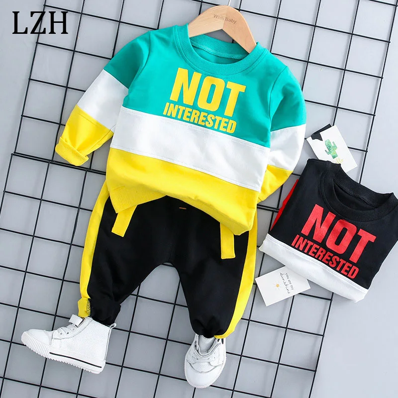 LZH Infant Clothing For Baby Girls Clothes Set 2022 Autumn Winter Newborn Baby Boys Clothes T-shirt+Pants 2pcs Suit Baby Costume