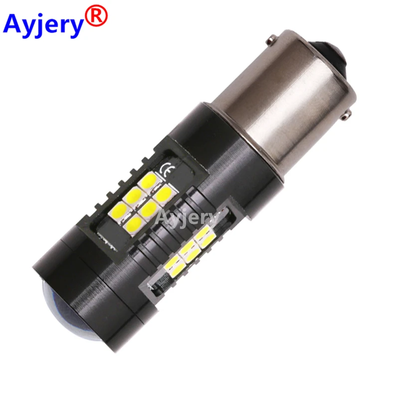 

AYJERY 50Pcs Car Light 1156 LED BA15S P21W LED BAU15S PY21W BAY15D 1157 P21/5W R5W 21 SMD 3030 Auto Lamp Bulbs LED 12V - 24V