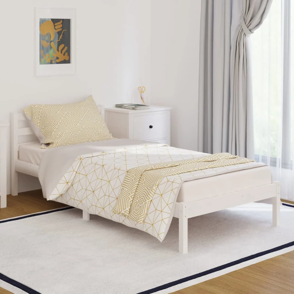 

Day Bed Frame, Solid Pine Wood Bed, Bedroom Furniture White 90x200cm
