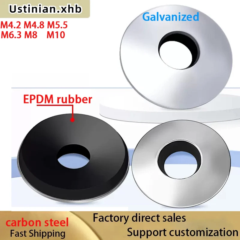 M4.2 M4.8 M5.5 M6.3 M8 M10 уплотнительные шайбы из углеродистой стали EPDM резиновые
