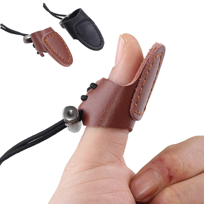 

1pc Archery Finger Guard Shoot Gloves Arrow Bow Hunting Recurve Bow Finger Support Protector Thumb Ring Tab Guard