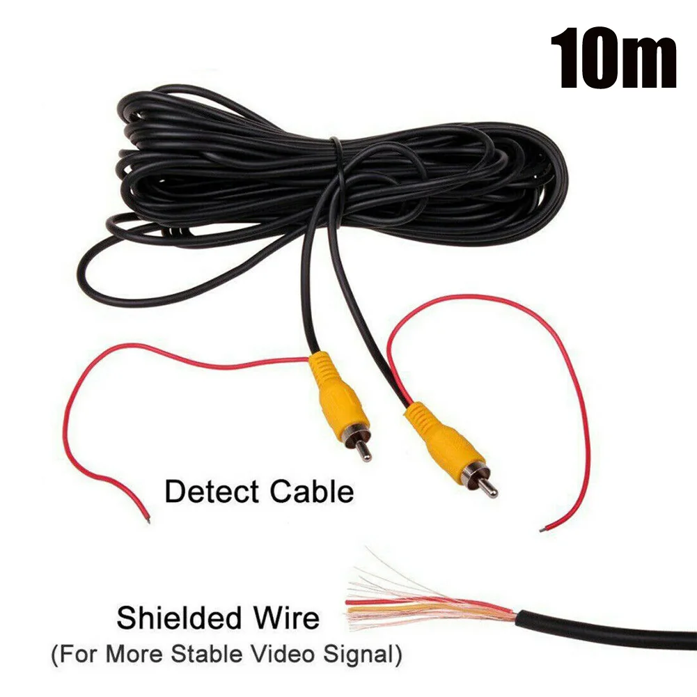 

Reverse Camera Extension Cable Parts Rear View Video Wire 12V Accessories