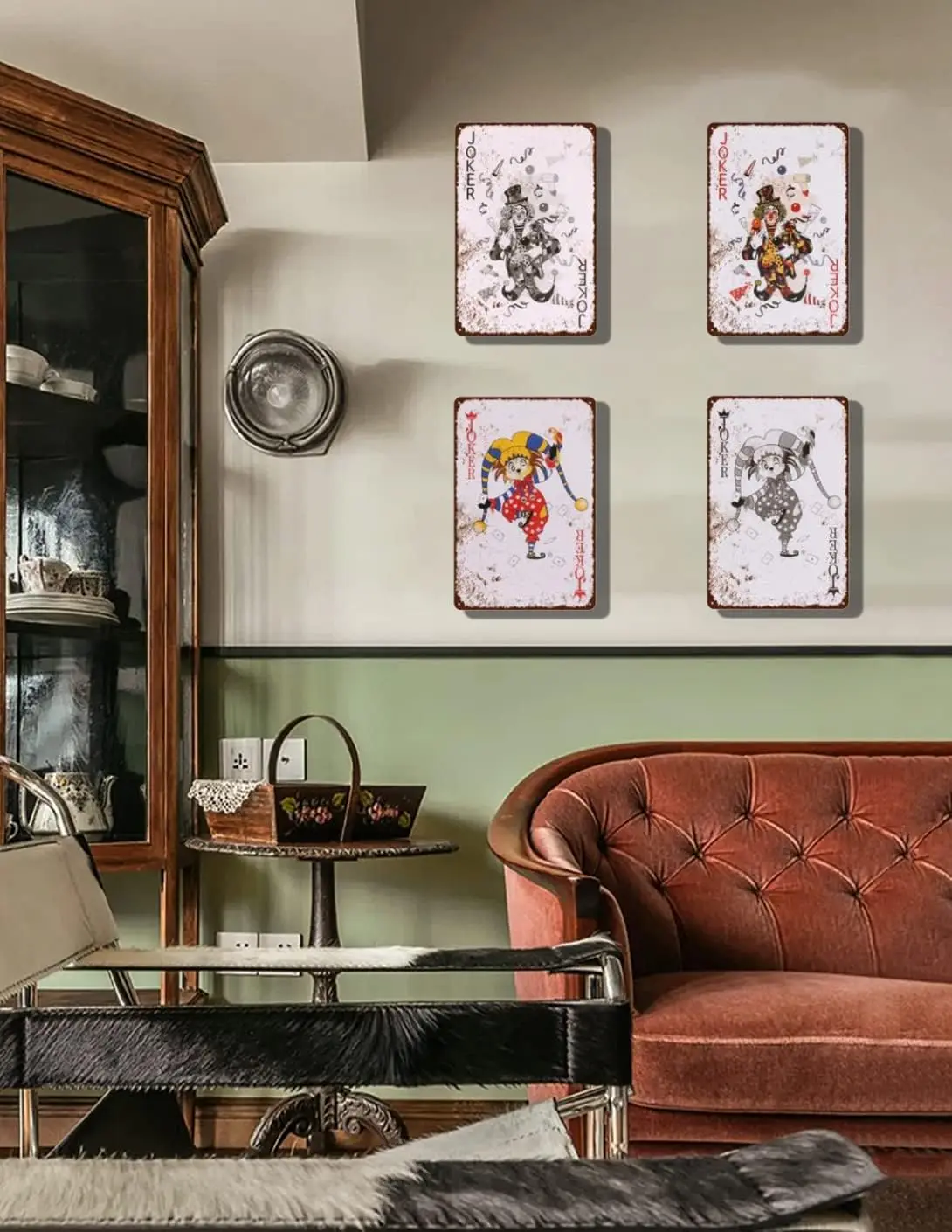 Винтажная жестяная вывеска для покера металлическая Семь дианданда алюминиевые