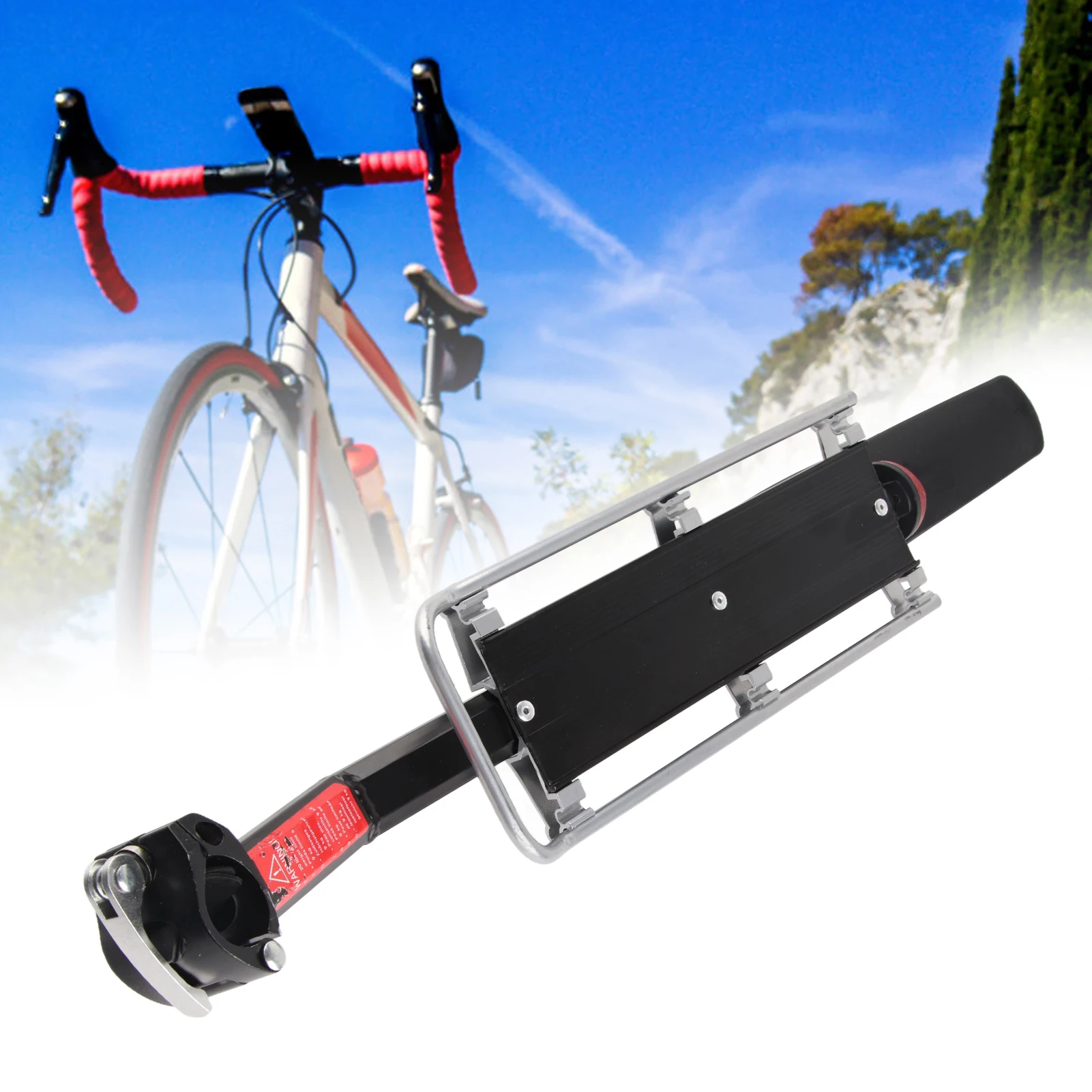 Задний багажник для велосипеда из алюминиевого сплава. Быстросъемный задний