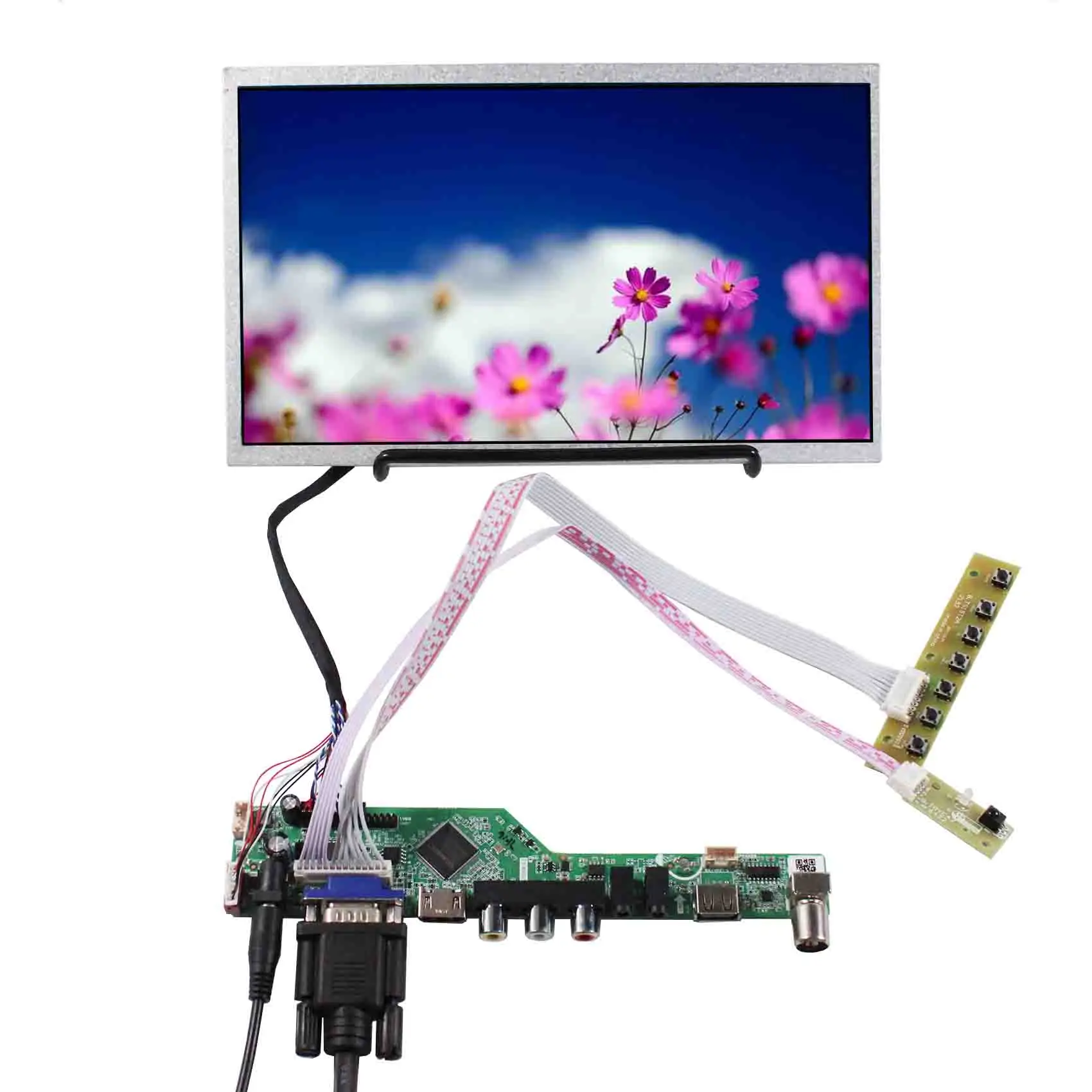 

HDM I VGA AV плата ЖК-контроллера с USB 10,1 дюймов 1366x768 ЖК-экран