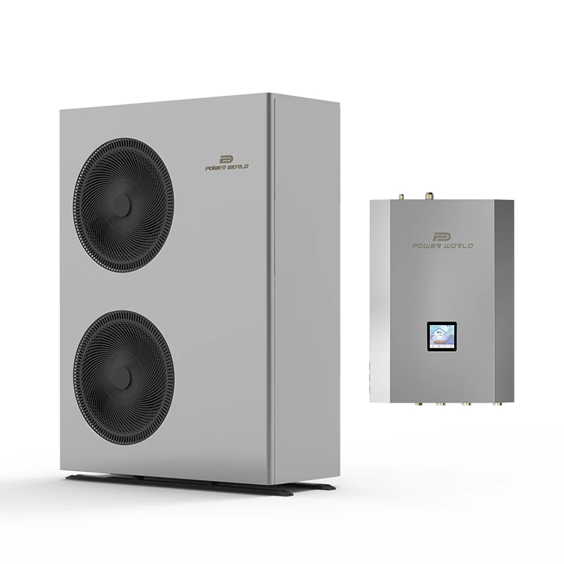 

Latest split design air source heat pump R410a evi DC variable frequency split heat pump