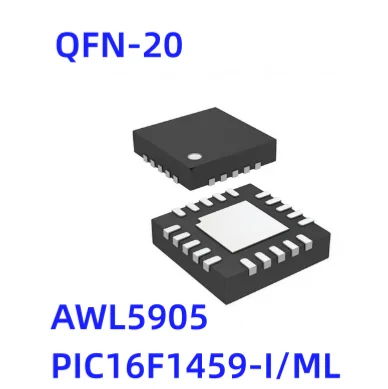 5-10 шт./лот AWL5905 фото/ML PIC16F1459-I PIC16F1459 QFN20