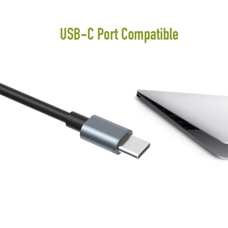 Фото Концентратор 5 в 1 USB типа C USB-C до 100 Мбит/с RJ45 LAN USB3.0 USB 2.0 PD Charge 4K 30 Гц HDTV Extender Dock для Macbook Air Pro №3