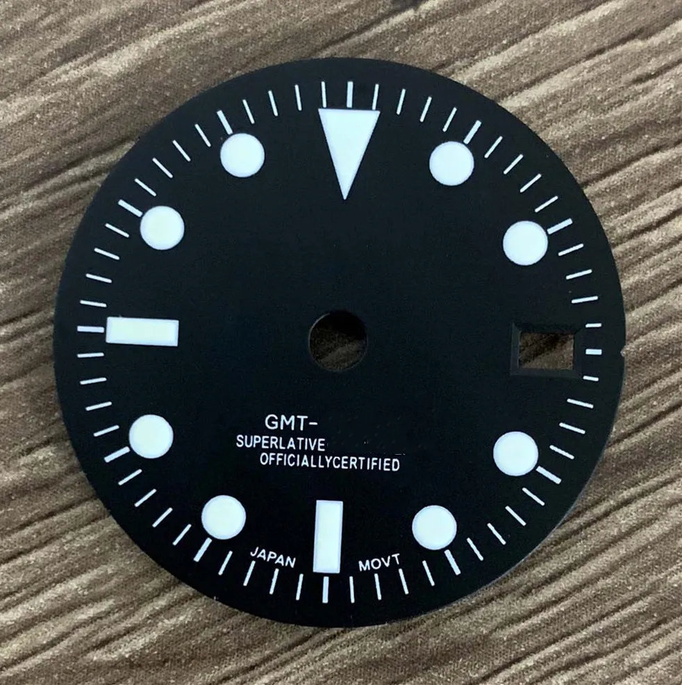 Новые модифицированные аксессуары для часов в стиле ретро черный циферблат 29 мм