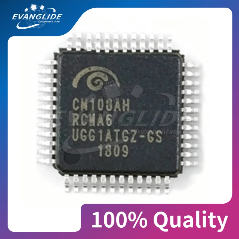 Фото 1 шт./лот, совершенно новый чип CM108AH CM108B QFP48 для декодирования USB, чип звуковой карты USB №1