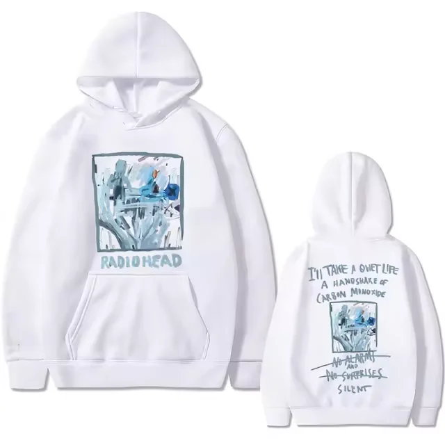 Мужская толстовка с капюшоном в британском стиле рок-группы Radiohead No Suprises Lyrics