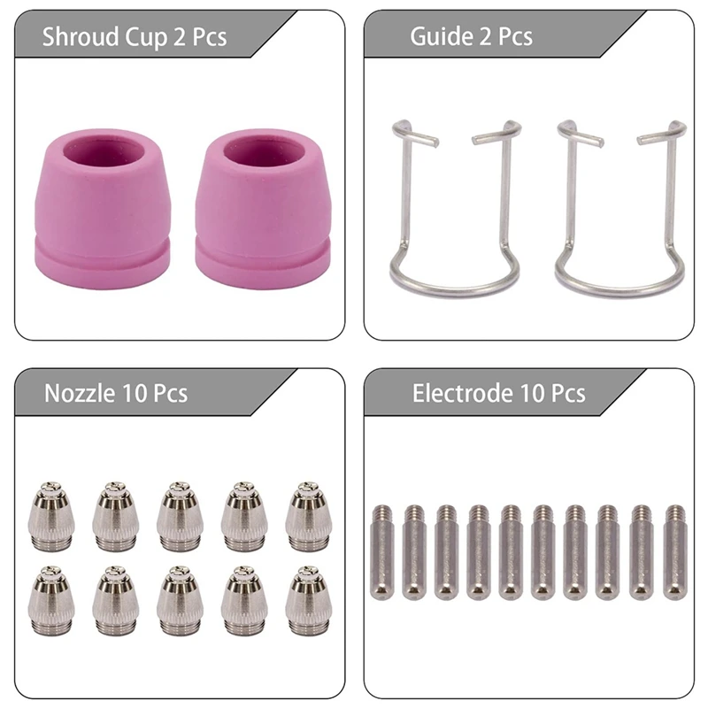 24 шт. плазменный резак насадки для резака комплект расходных материалов SG-55 AG-60