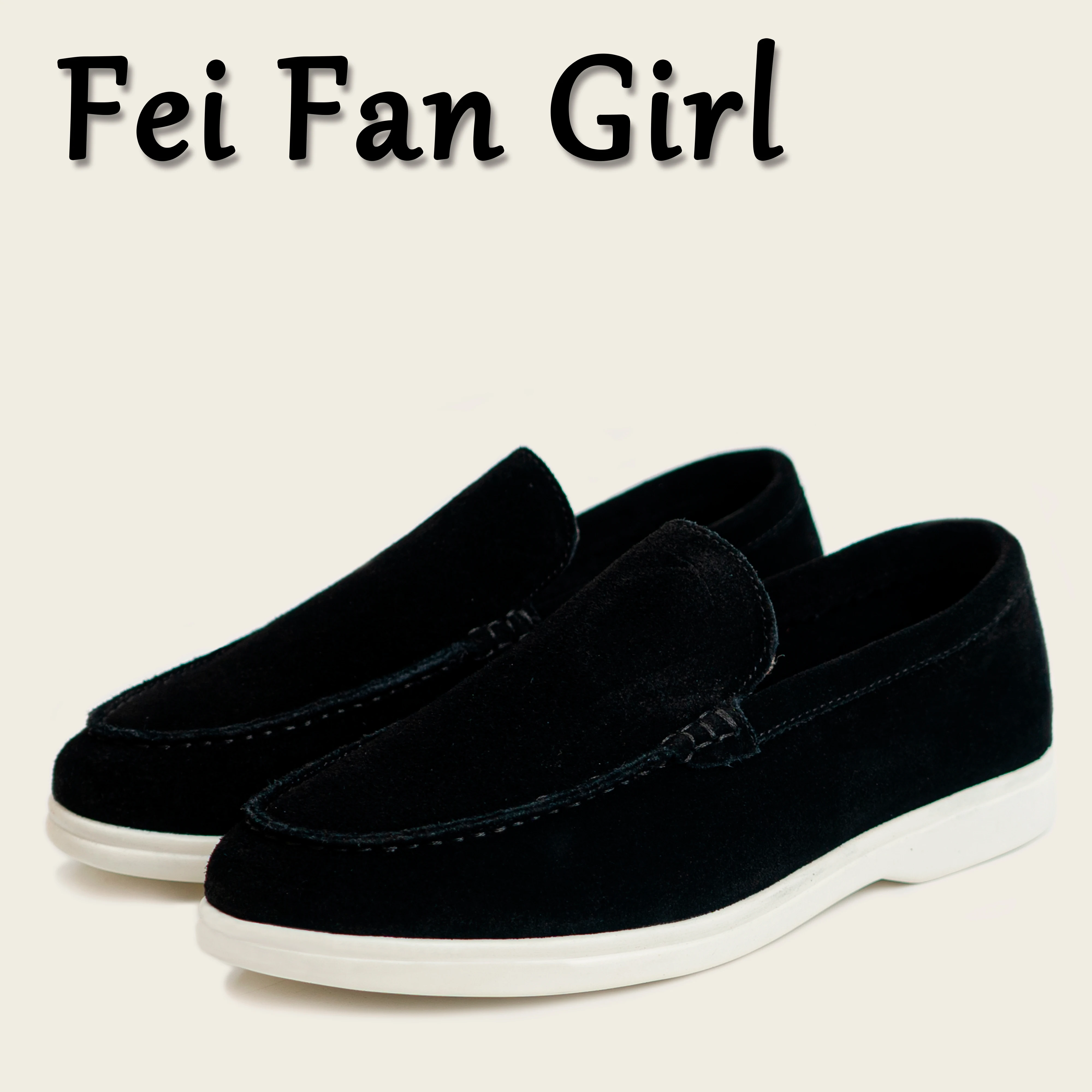 Luxury Designer Slip-ons13 Women Moccasins Suede Flat Shoes Genuine Leather Loafers Women Flat Shoes Khaki Casual Moccasin Shoes