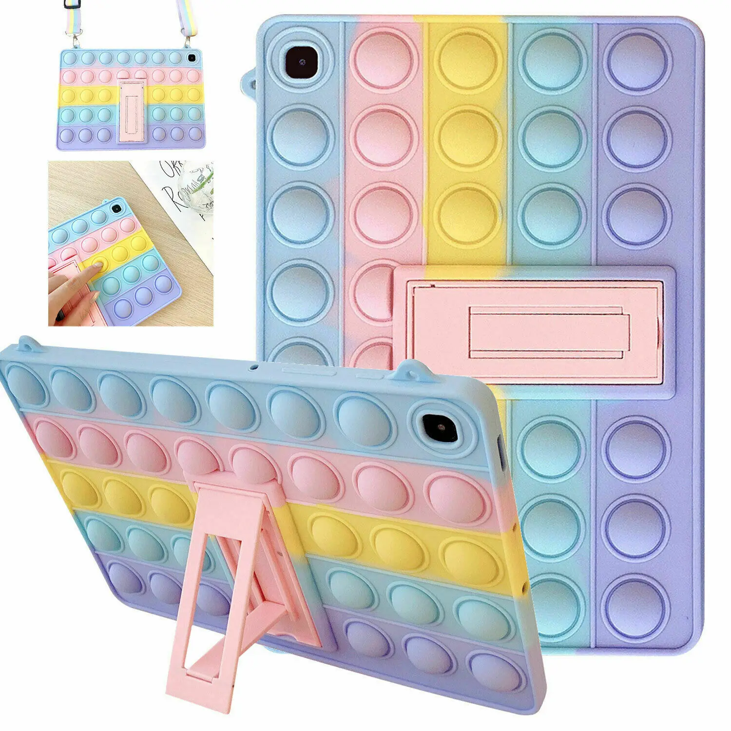 

For Samsung Galaxy Tab A8 10.5 2021 Case Shockproof Silicon Smart stand Cover Case SM-X205 SM-X200 Tablet Cover Funda Capa Capa