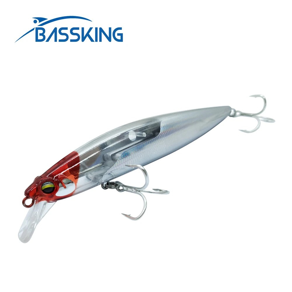 

BASSKING 120mm 20g Floating Fishing Lure Wobbler Long Casting Minnow Artificial Hard Bait Sea Bass Pike Pesca Crankbait Tackle