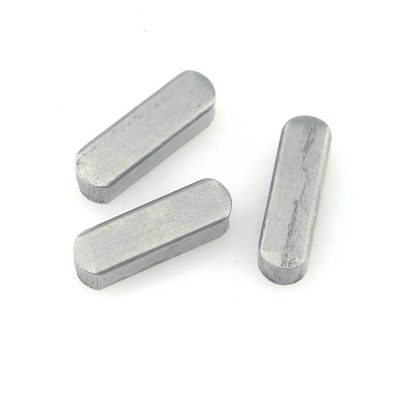 

100pcs GB1096 Square Rectangular Keys M3 M4 M5 M6 Carbon Steel Dowel Drive Shaft Parallel Key A Type Flat key L= 8/10/12/16/30mm
