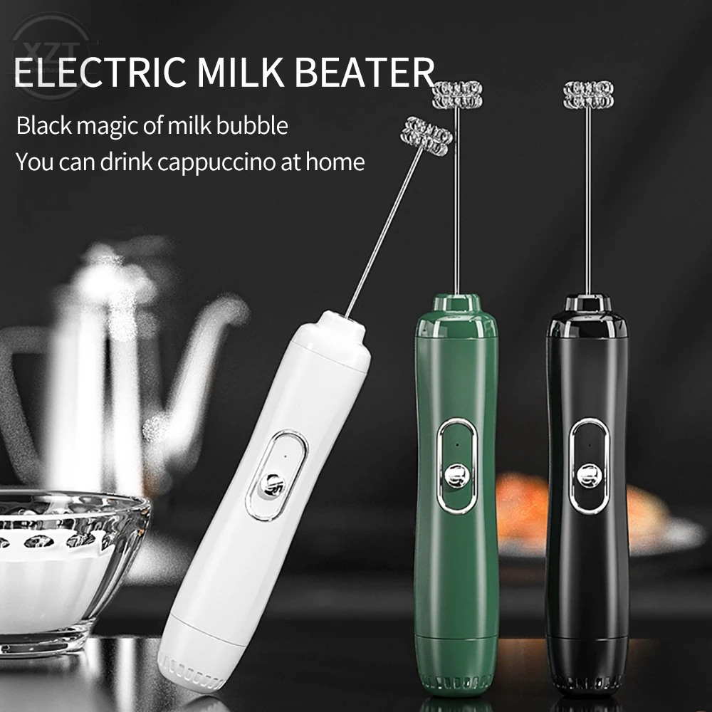 

Portable Electric Egg Whisk Milk Frother Coffee, Cappuccino, Cream, Frothed Mixture Stirrer Kitchen Accessories