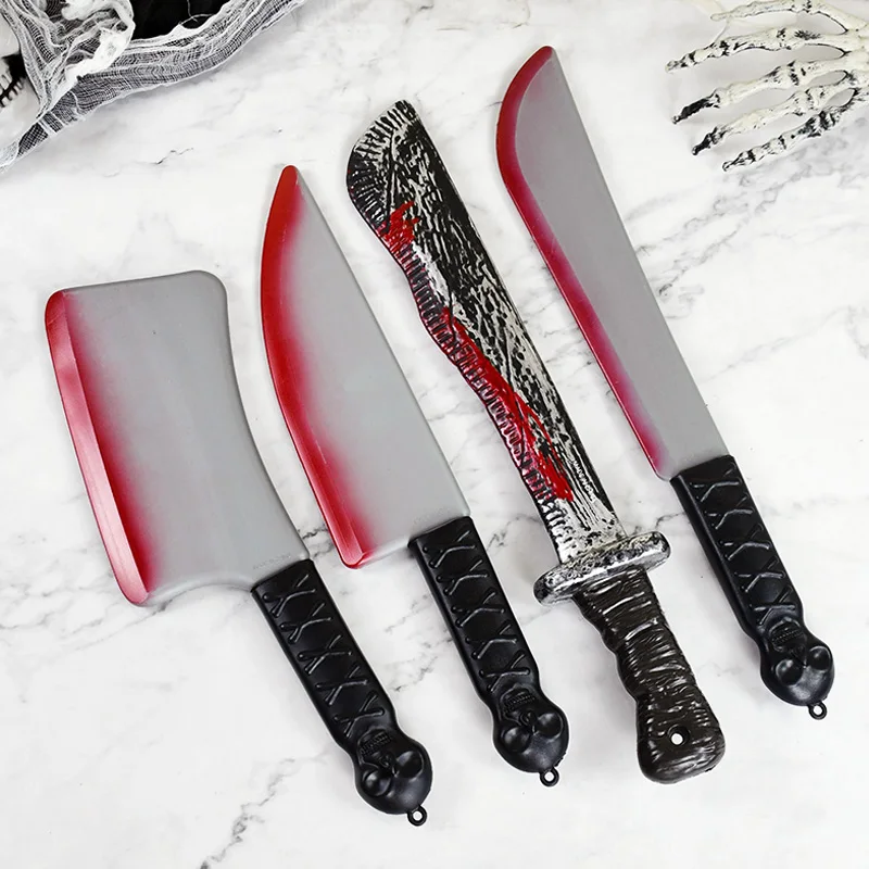 Искусственный пластиковый нож-меч для Хэллоуина оружие крови идеально подходит