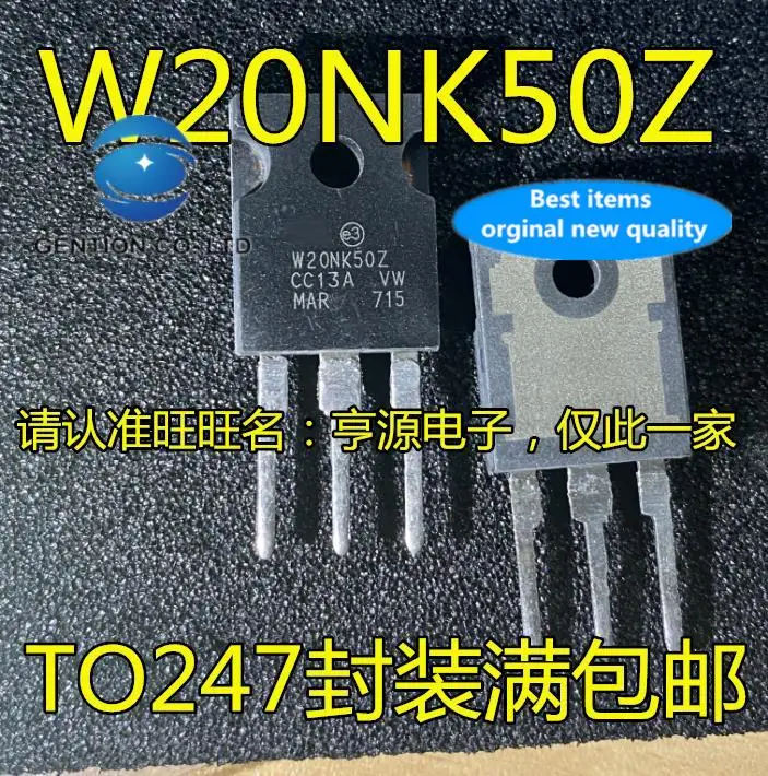 

10pcs 100% orginal new in stock STW20NK50Z W20NK50Z TO-247 field effect MOS tube straight plug