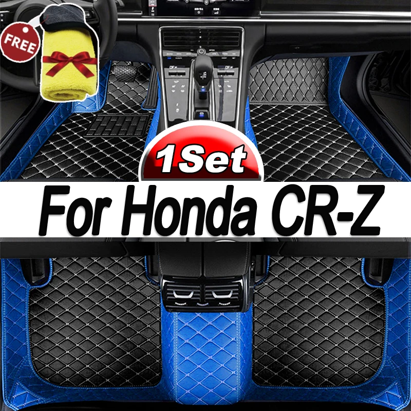 

Car Floor Mats For Honda CR-Z CRZ ZF1 ZF2 2010~2016 Mat Auto Foot Pads Luxury Leather Carpet Rug Interior Parts Car Accessories